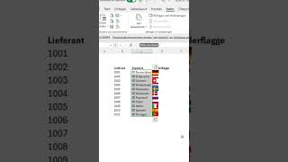 Excel-Geheimnis: Flaggen & Währungen AUTOMATISCH! ✨ #excel #microsoft #newshorts #new #hack