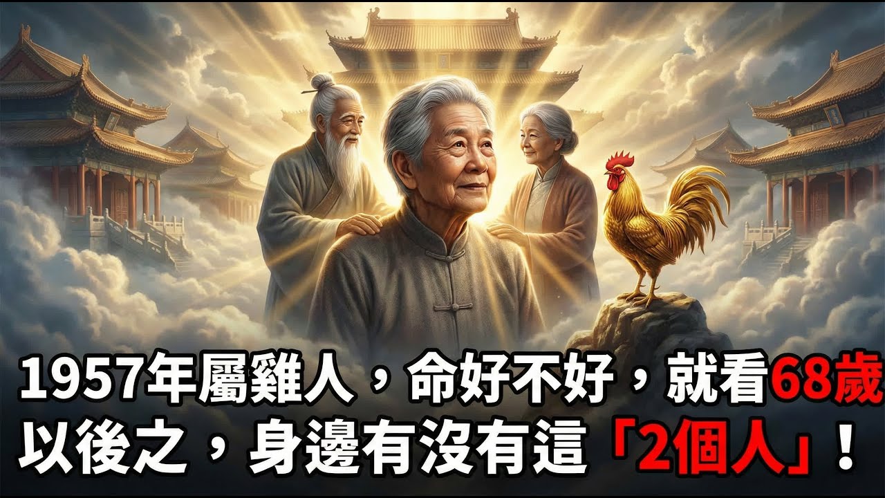 1957年屬雞人，命好不好，就看68歲以後，身邊有沒有這「2個人」！#屬雞 #1957年屬雞 #丁酉雞 #2026運勢 #馬年運程 #屬雞運勢 #事業 #財運 #感情 #健康 #改運