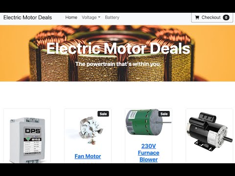 Django Heroku Project Online shopping Bootstrap Electric Motor Website