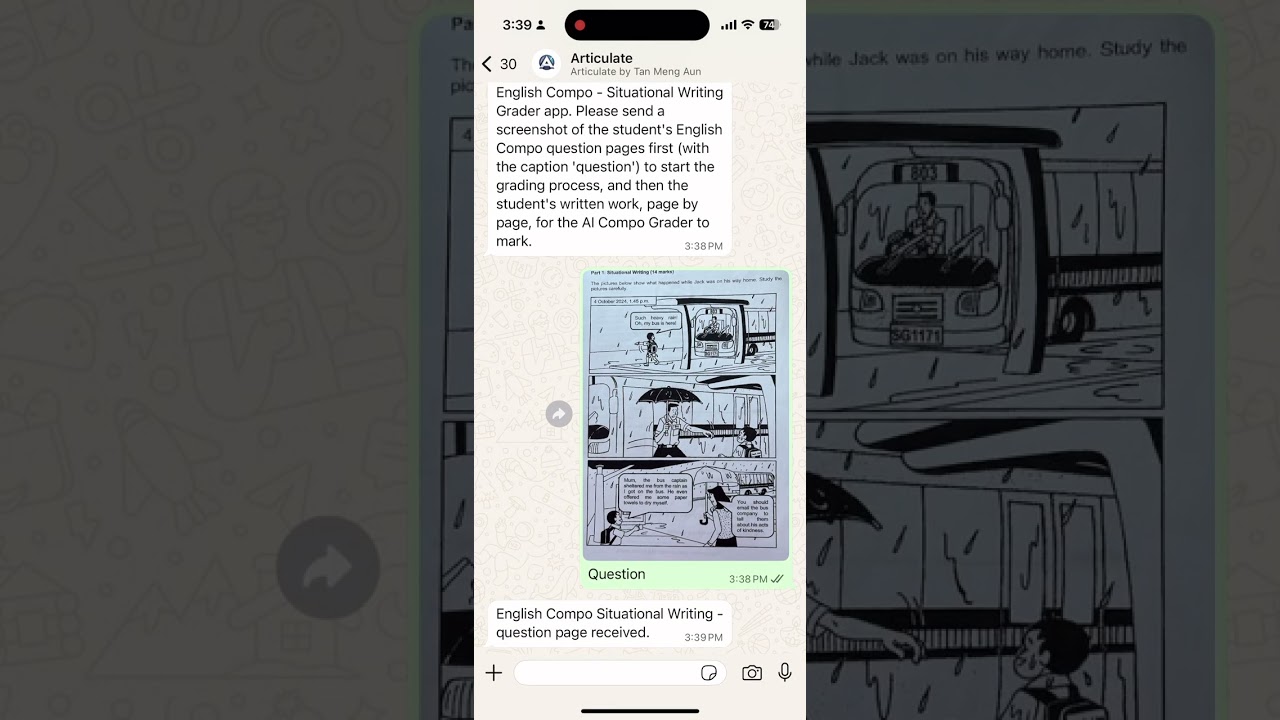 AI Based Situational Writing Grader for PSLE standard