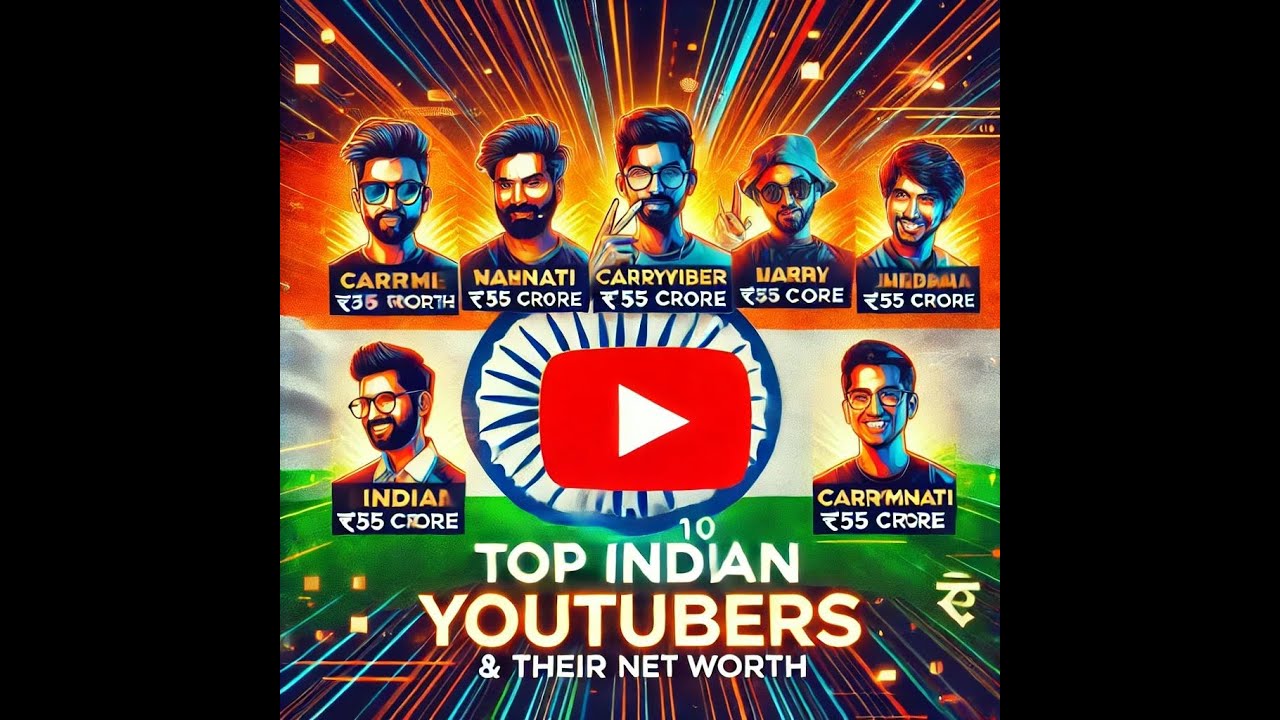 Top 10 YouTubers in India 2025 | Net Worth Revealed! - YouTube