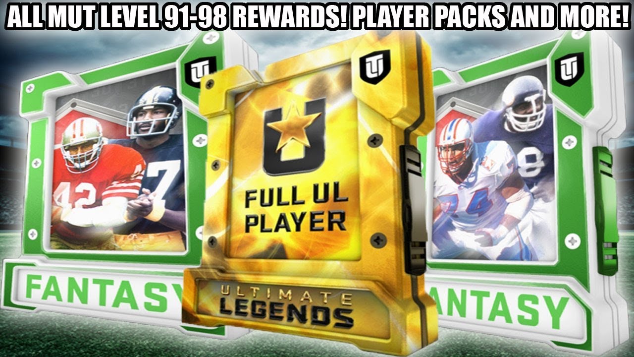 ALL MUT LEVEL 91-98 REWARDS! ALL PLAYERS PACKS, PACKS, AND MORE! | MADDEN 19 ULTIMATE TEAM