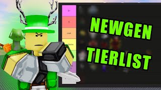 My Newgen Tierlist June 2025 Build A Hideout And Sword Fight