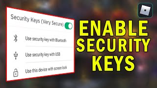 How To Enable Secure Key In  Roblox | The Best Way To Protect Roblox Account