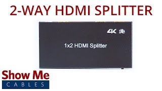 2-Way HDMI Splitter 3D, 4Kx2K, EDID with IR Extension (1-in/2-out) #47-100-001