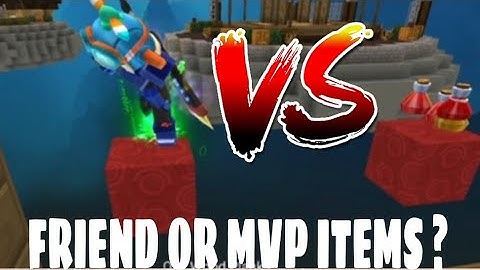 Saving Best Friend or Mvp Items ? Bedwars Blockman go