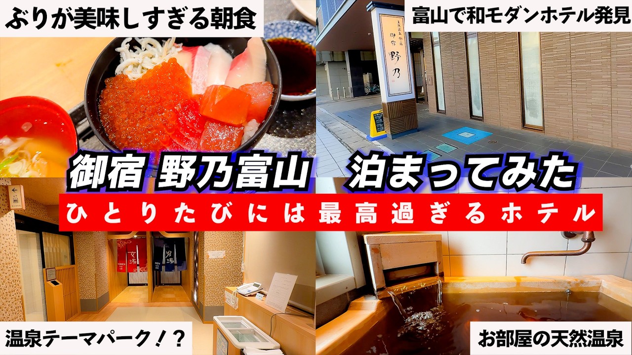 【超詳細宿泊レビュー】気持ち良すぎる畳敷きと天然温泉で癒やしの大人旅　御宿 野乃富山宿泊記