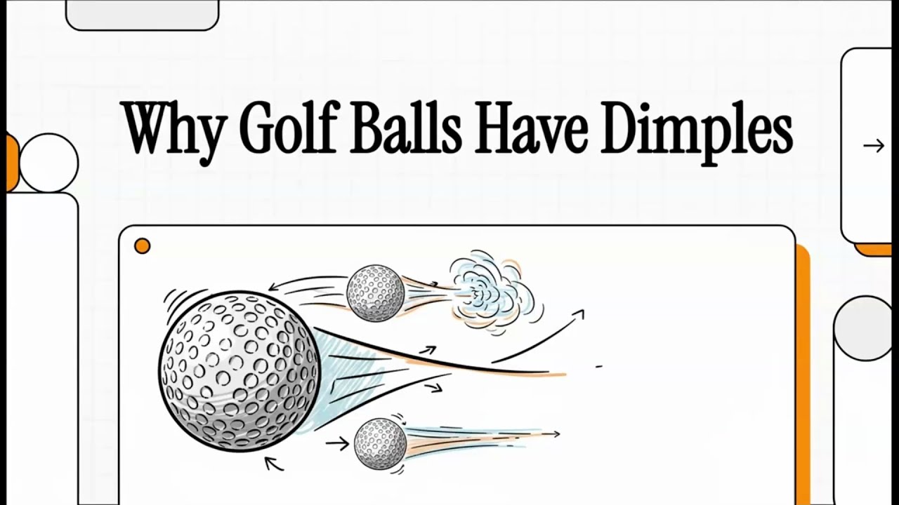 Секрет ямочек на мяче для гольфа – объяснение аэродинамики.