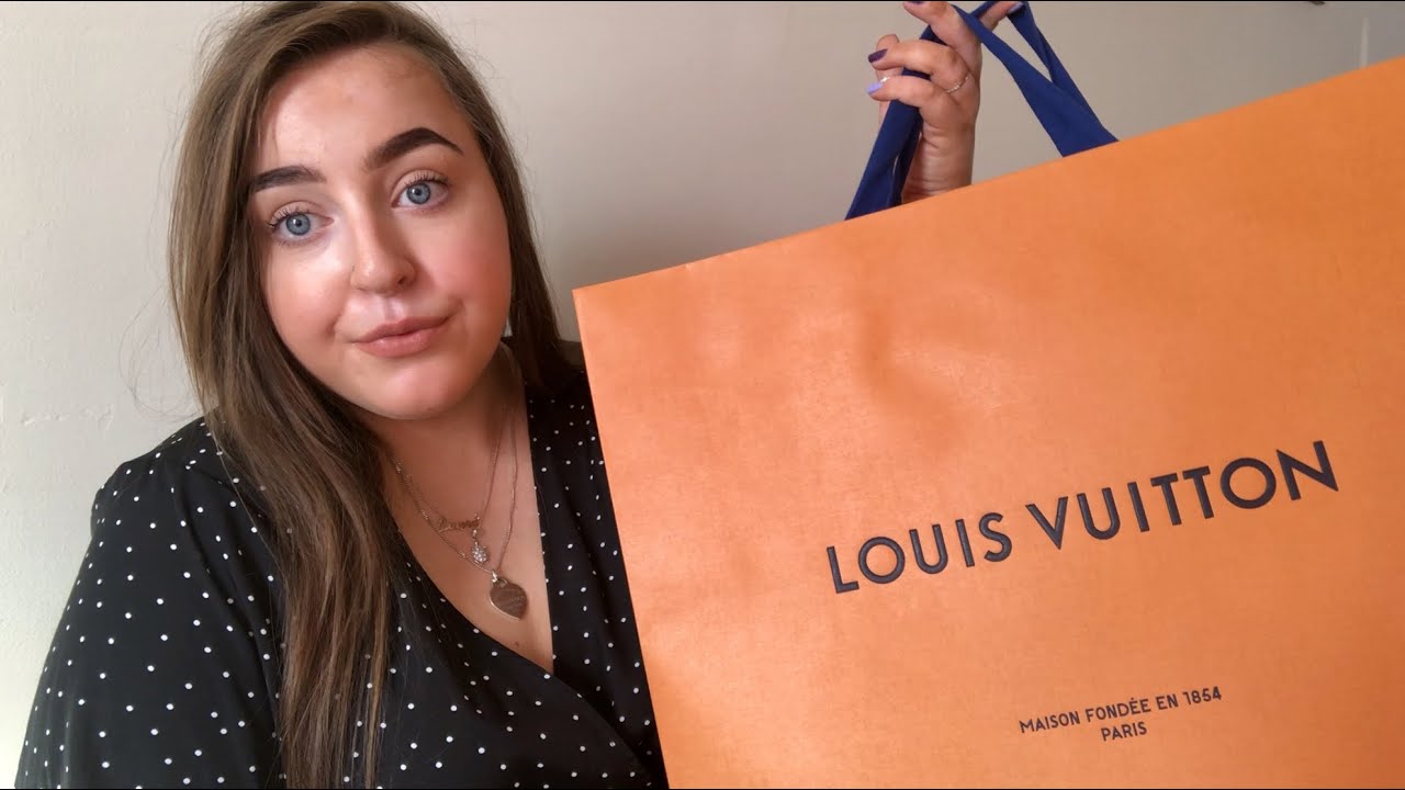Unboxing & reveal of a designer Louis Vuitton logo mania shine