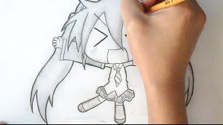 'Paso a Paso' Como Dibujar Chibi Miku-san | How to Draw Mikusan Chibi