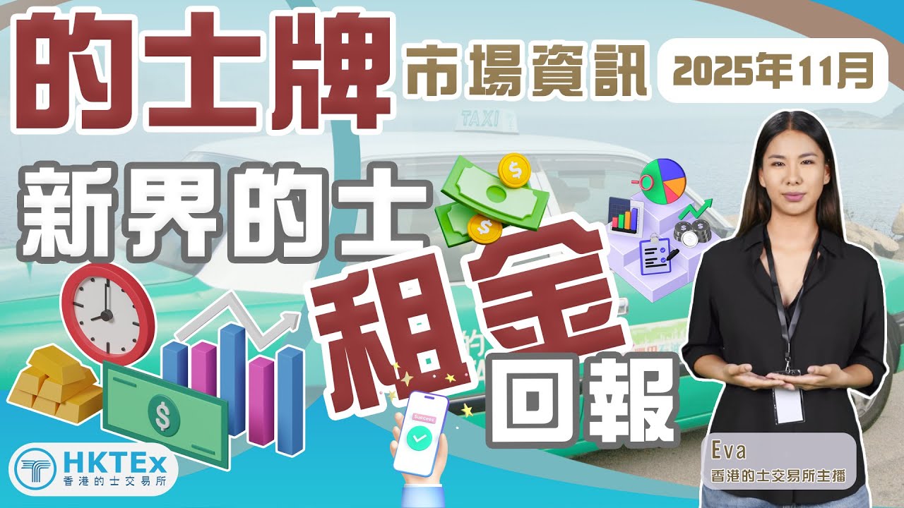 的士牌市場資訊【新界的士租金回報】2025年11月24日