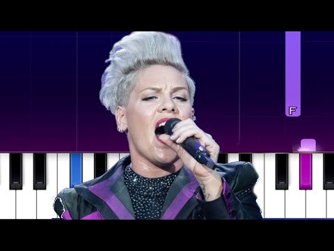 P!nk - Never Gonna Not Dance Again  (Piano Tutorial)