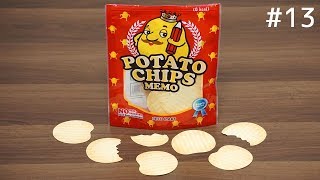 そっくり！ポテトチップスメモ用紙。POTATO CHIPS MEMO. Interesting Stationery