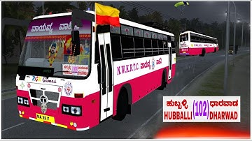 NWKRTC LIVERY ( PINK ) | 102 | #hublidharwad | KSRTC LIVERY TATA BUS MOD#bussidmod #business#nwkrtc