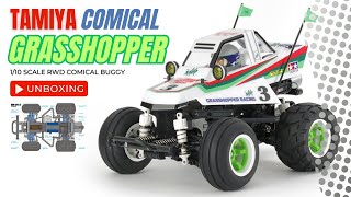 UNBOXING Tamiya Comical Grasshopper WR-02CB 58662 #tamiyarc