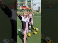 どっちが多く入れられる？⚽️ #shorts