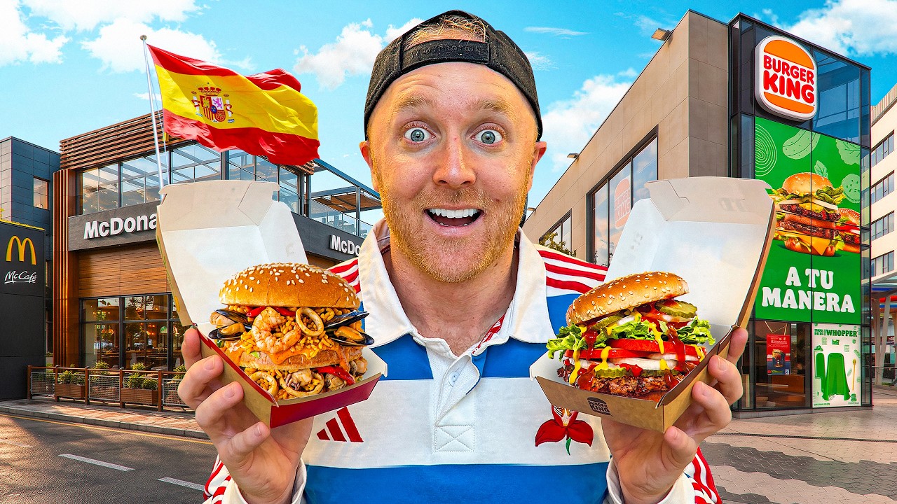 I Tried SPANISH Fast Foods! 🇪🇸