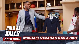 Michael Strahan Brings a Gift | Cold As Balls: Cold Cuts | Laugh Out Loud Network