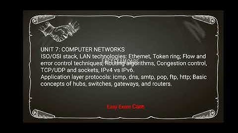 Trb polytechnic exam computer networks subject brief explanation with examples in tamil