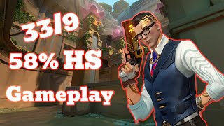 Tensai on chamber, ranked gameplay, 33/9 58%HS