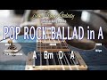 Backing track in a  pop rock ballad in a  jam track   66 bpm