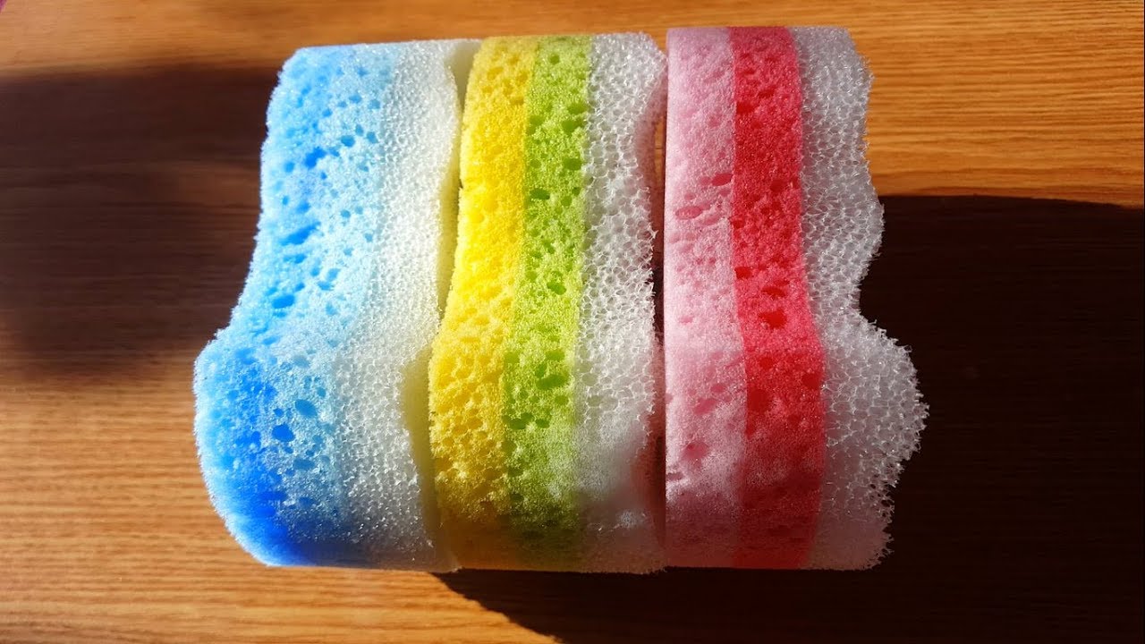 Destructive scratching & ripping with soapy sponges |WATCH IN HD| ig @asmr_by_ann