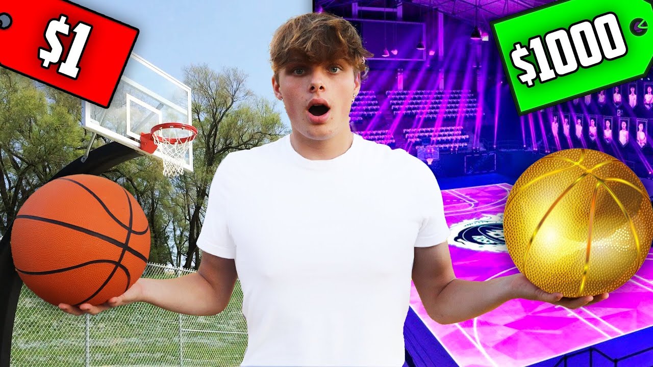 $1 vs $1000 Basketball!