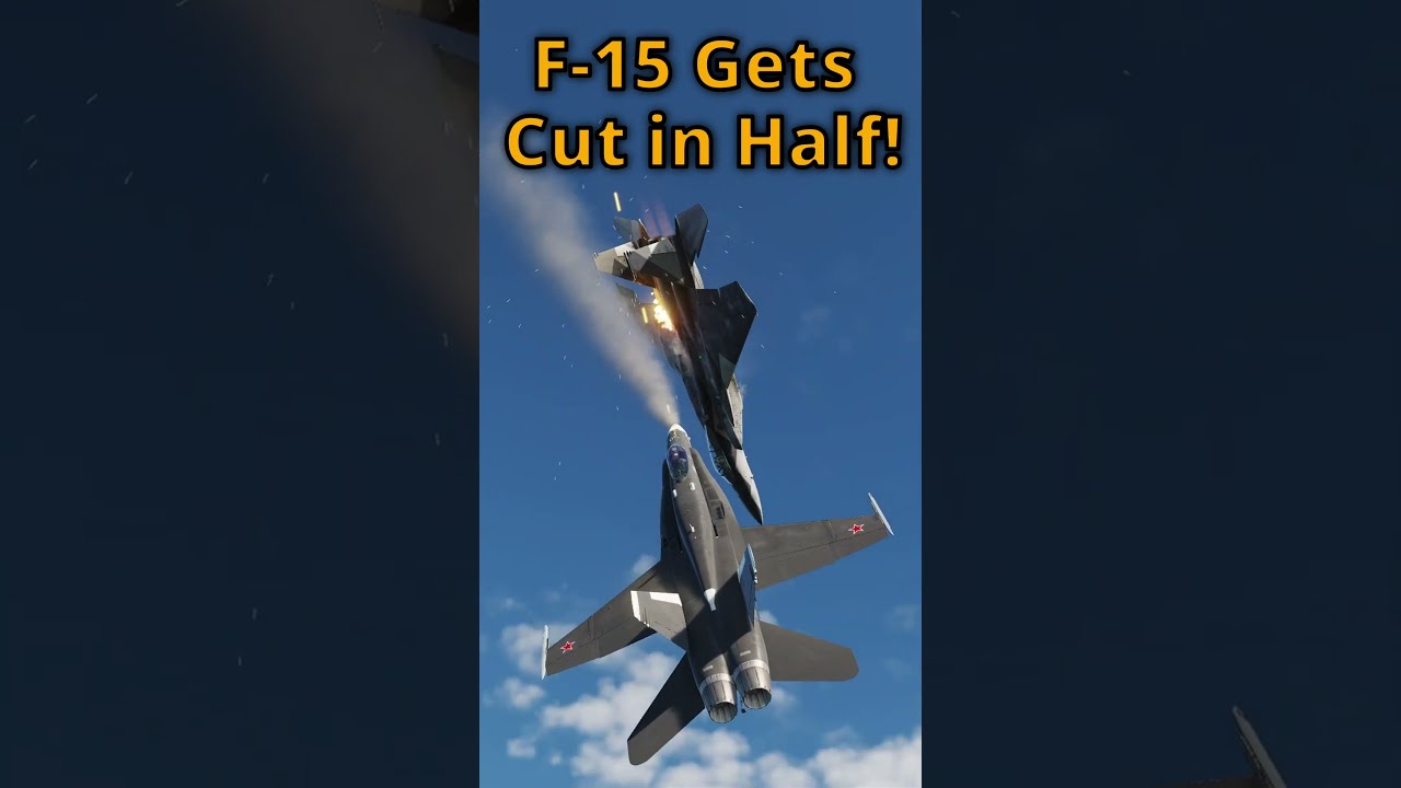 F 15 Sawn In Half By A 18 Hornet Dcs Dogfight Fighterjet