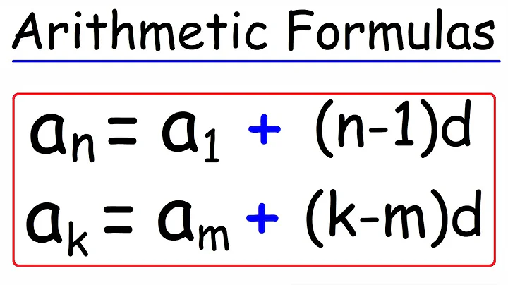Arithmetic Sequences Formulas - Algebra Math