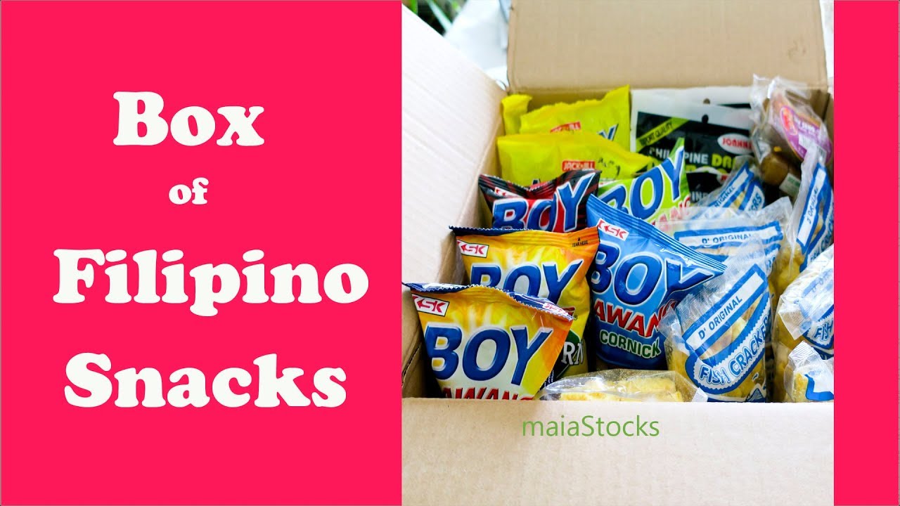 Box of FILIPINO SNACKS l Unboxing a Gift l Life in America YouTube