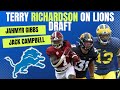 Michigan DB Terry Richardson Talks Around Lions Draft Jahmyr Gibbs &amp; Jack Campbell