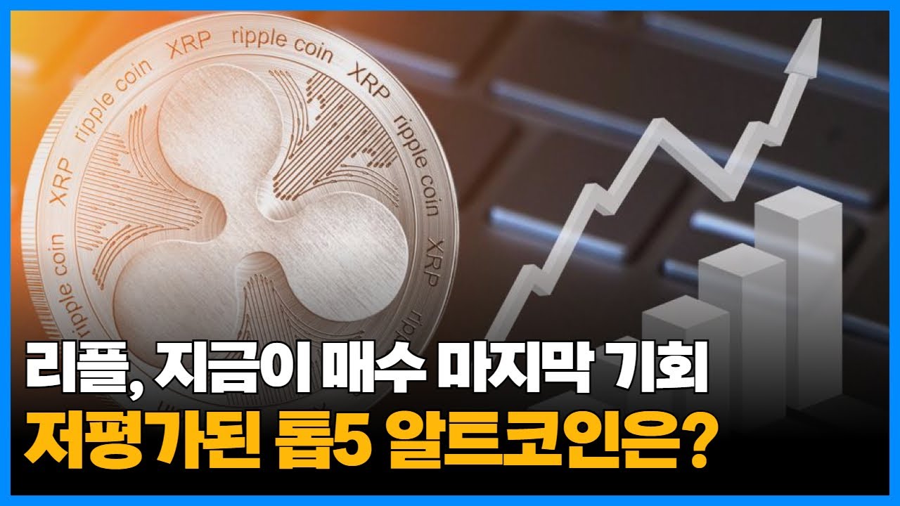 리플, 지금이 매수 마지막 기회…저평가된 톱5 알트코인은?