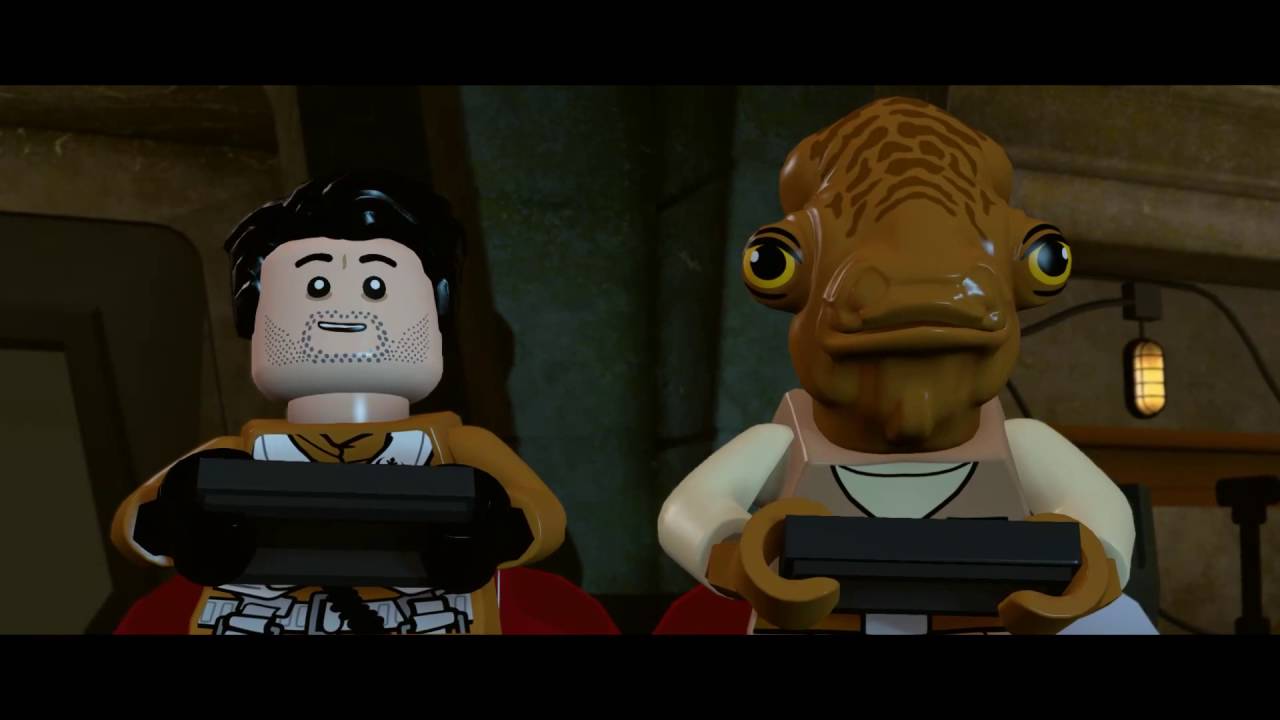 LEGO STAR WARS: The Force Awakens Funny Moments in Credits [PC 1080p HD]