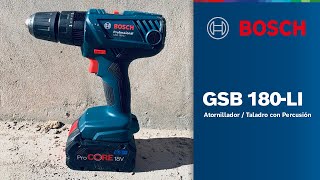 Taladro / Atornillador percutor Inal Bosch GSB 180-LI 18V 1 batería y  maletín - TODO INDUSTRIAS