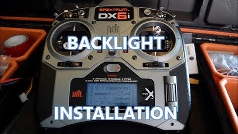 DX6i Backlight installation