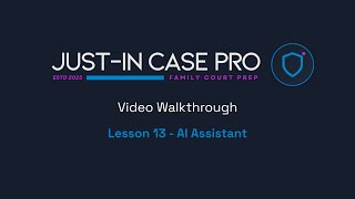 Just-In Case Pro: Video 13 - AI Assistant screenshot 5