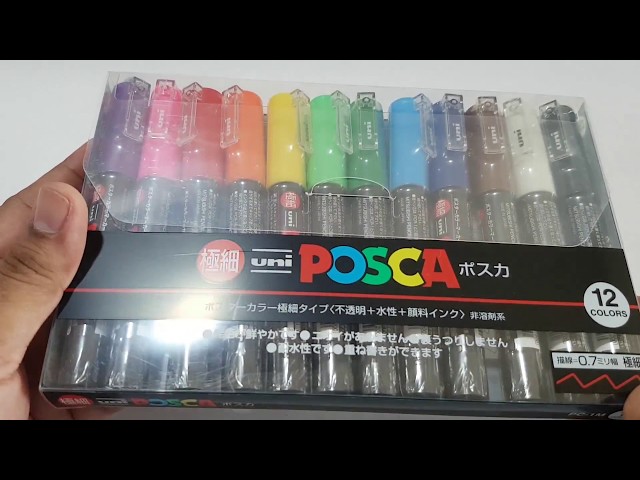 POSCA Markers for Kids? Yes!, Unboxing and Test