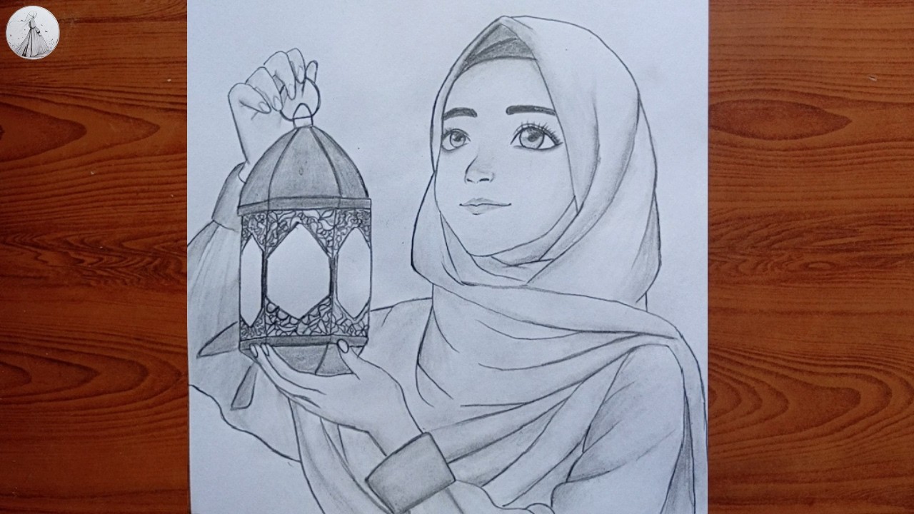 How to draw a beautiful Hijabi girl | pencil sketch | Drawing Tutorial easy
