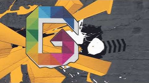logo reveal featuring animated graffiti graphics