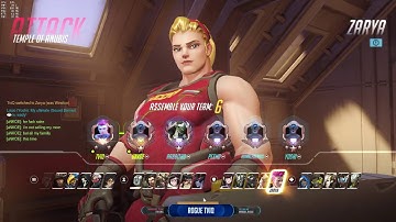 [Rank: 4000 SR] Tviq | Zarya | Temple of Anubis Pro Gameplay