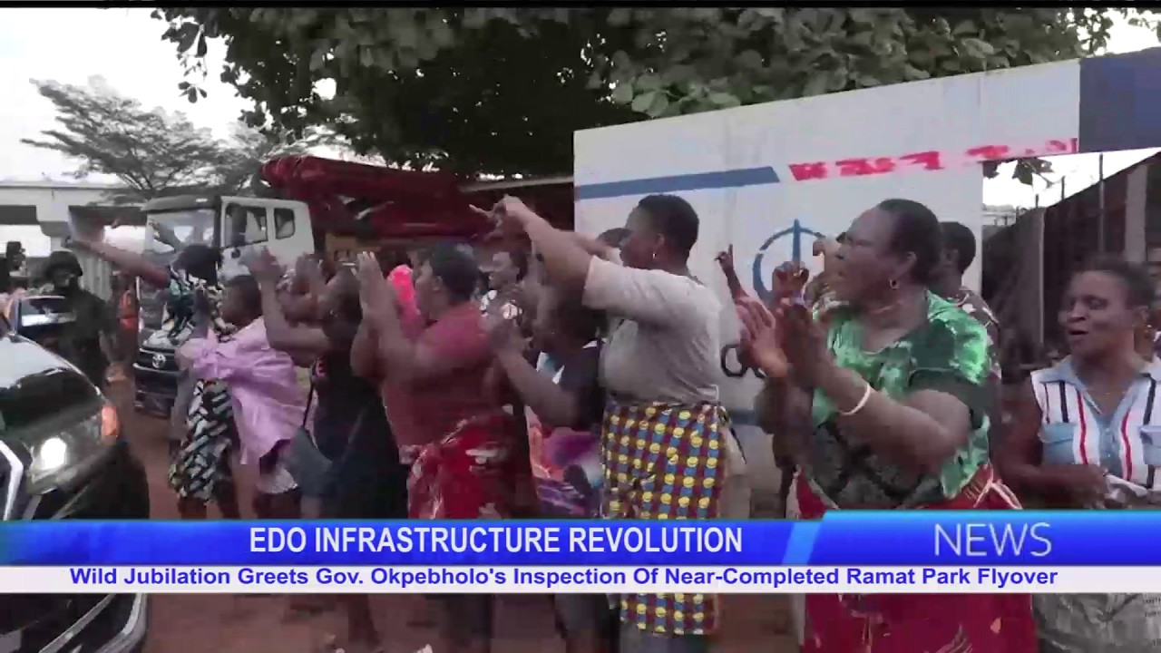 Wild Jubilation Greets Gov. Okpebholo's Inspection Of Near-Completed Ramat Park Flyover
