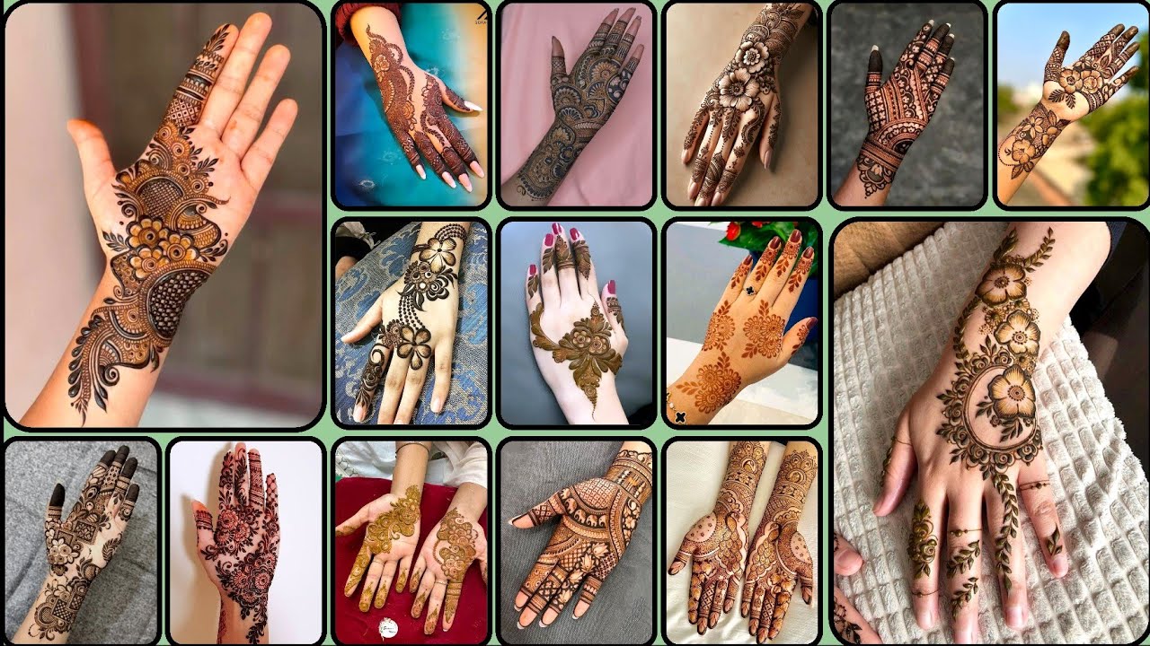 Easy mehndi designs | mehandi ka design | mehandi design simple ...