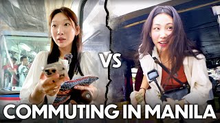 MRT vs Jeep? Koreans' COMMUTING Challenge in Manila! 🚃🇵🇭