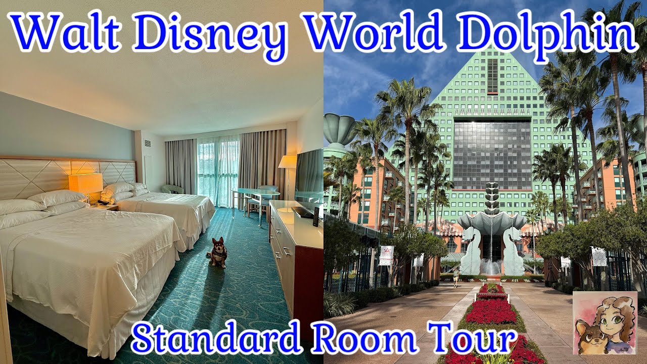 Экскурсия по стандартному номеру отеля Walt Disney World Dolphin | Роскошные привилегии Disney по...