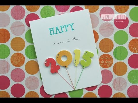Tarjeta Festejo de mitad de año // Happy Mid 2015 Card paper mache