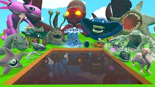 ALL SEA CREATURES MONSTERS EL GRAN MAJA KRAKEN RAGDOLL CHALLENGE CHOCOLATE PIT in Garry's Mod screenshot 1