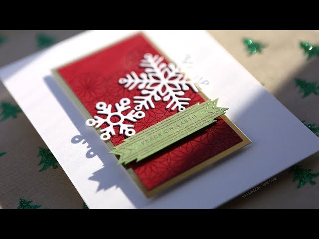 Holiday Card Series 2018 - Day 23 - Intricate Pattern Embossing