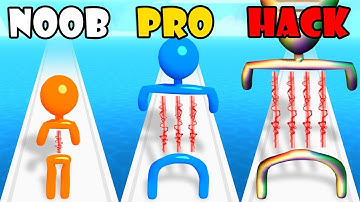 NOOB vs PRO vs HACKER - Laser Man Run | Gameplay Android,iOS