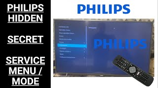 👀PHILIPS HIDDEN SECRET 🔓SERVICE MENU screenshot 1