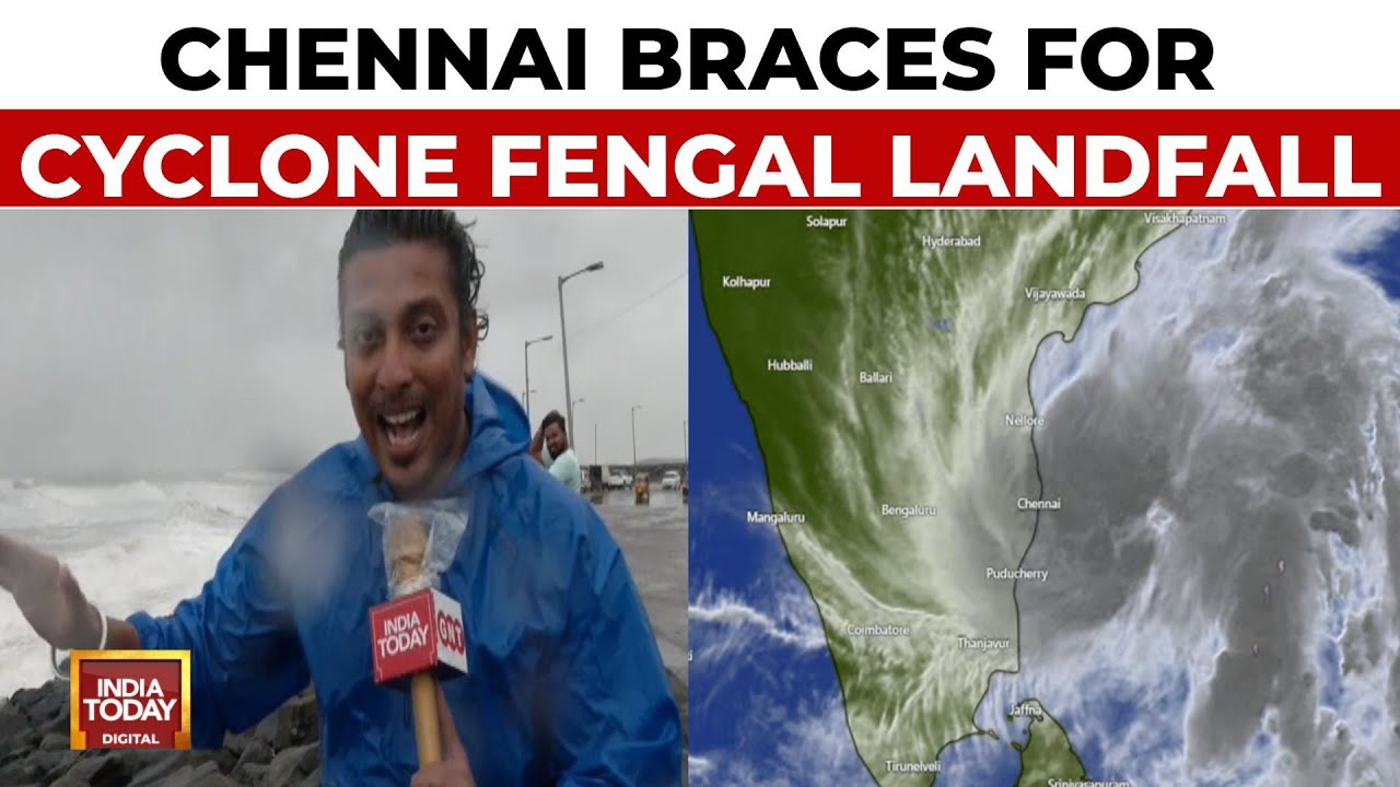 Cyclone Fengal Less Than 200 Km Away From Making Landfall | Fierce Winds, Heavy Rains Batter Coast